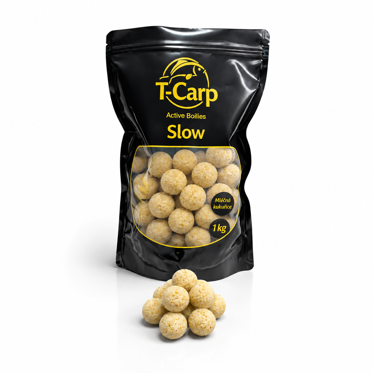 Active Boilies Slow – Mléčná kukuřice 1 kg